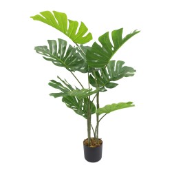 Artificial Monstera Plant Rebecca Mobili Emas 90x40x40 PEVA Polyethylene Green Brown