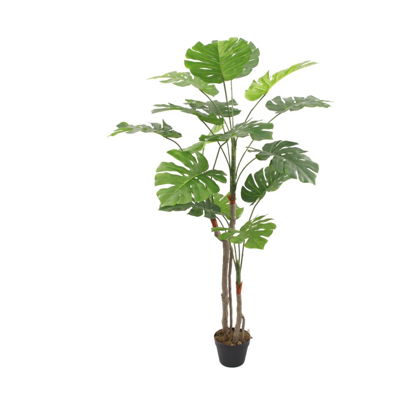 Artificial Monstera Plant Rebecca Mobili Merah 155x50x50 PEVA Polyethylene Green Brown