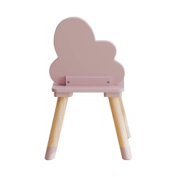 Sillas para niños Rebecca Mobili Pirasa 50x25x25 MDF Pino Rosa Marrón CONJUNTO 2 pzs