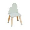 Chairs for Children Rebecca Mobili Aspasia 50x25x25 MDF Pine Aqua Green Brown  SET 2 pcs