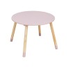 Table et 2 chaises pour enfants Rebecca Mobili Hely 44x60x60 MDF Pin Rose Marron ENSEMBLE 3 pcs