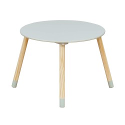 Table et 2 chaises pour enfants Rebecca Mobili Milicia 44x60x60 MDF Pin Vert Aqua Marron ENSEMBLE 3 pcs