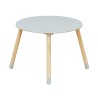 Tafel en 2 stoelen voor kinderen Rebecca Mobili Milicia 44x60x60 MDF Pijnboom Aqua Groen Bruin SET 3 stuks