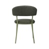 Chairs Rebecca Mobili Zeita 80,5x47,5x57,5 Polyester Fabric Steel Green Modern SET 2 pieces