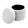 Pouf avec rangement Rebecca Mobili Uxi 40x37x37 Tissu Polyester MDF Blanc Moderne