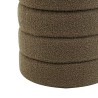 Pouf Contenitore Rebecca Mobili Bunya 40x37x37 Tessuto Poliestere MDF Verde Oliva Moderno