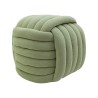 Ottoman Rebecca Mobili Tawa 45x50x50 Polyester Fabric MDF Green Modern