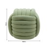 Ottoman Rebecca Mobili Tawa 45x50x50 Polyester Fabric MDF Green Modern