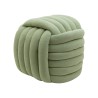 Ottoman Rebecca Mobili Tawa 45x50x50 Polyester Fabric MDF Green Modern