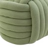 Ottoman Rebecca Mobili Tawa 45x50x50 Polyester Fabric MDF Green Modern