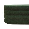 Pouf Contenitore Rebecca Mobili Zeytin 38x76x38 Tessuto Poliestere MDF Verde Scuro Moderno