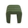 Pouf Rebecca Mobili Bamya 40x38x40 Tissu Polyester MDF Vert Foncé Moderne ENSEMBLE 2 pcs