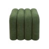 Ottoman Rebecca Mobili Bamya 40x38x40 Polyester Fabric MDF Dark Green Modern SET 2 pcs