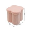 Aufbewahrungshocker Rebecca Mobili Hermal 40x40x40 Polyestergewebe MDF Rosa Modern