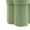 Pouf Contenitore Rebecca Mobili Carob 40x40x40 Tessuto Poliestere MDF Verde Chiaro Moderno