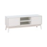 Mueble de TV Rebecca Mobili Bacopa 48x120x39,5 Tablero de partículas Blanco Moderno