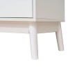 Mueble de TV Rebecca Mobili Bacopa 48x120x39,5 Tablero de partículas Blanco Moderno