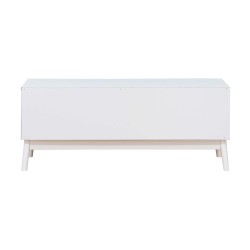 Mueble de TV Rebecca Mobili Bacopa 48x120x39,5 Tablero de partículas Blanco Moderno