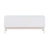 Mueble de TV Rebecca Mobili Bacopa 48x120x39,5 Tablero de partículas Blanco Moderno