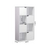 Bookcase Rebecca Mobili Lissan 119x60x29 Chipboard White Modern