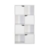 Libreria Rebecca Mobili Lissan 119x60x29 Truciolato Bianco Moderno