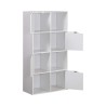 Bookcase Rebecca Mobili Lissan 119x60x29 Chipboard White Modern