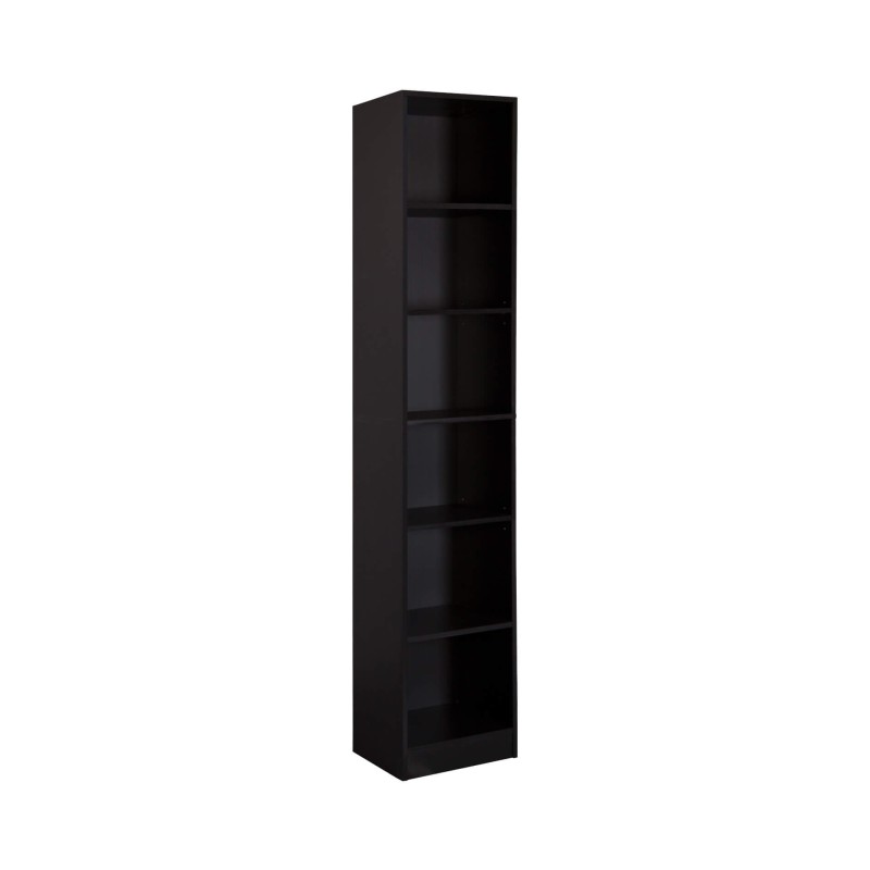 Libreria Rebecca Mobili Suyuk 200x40x29,5 Truciolato Nero Moderno