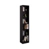 Libreria Rebecca Mobili Suyuk 200x40x29,5 Truciolato Nero Moderno