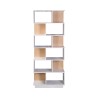 Bookcase Rebecca Mobili Silene 180x70x29,5 Chipboard White Light Brown Modern