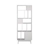 Libreria Rebecca Mobili Mawar 187x70x29,5 Truciolato Legno Bianco Moderno