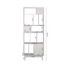 Bookcase Rebecca Mobili Mawar 187x70x29,5 Chipboard Wood White Modern