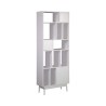 Libreria Rebecca Mobili Mawar 187x70x29,5 Truciolato Legno Bianco Moderno