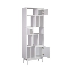 Libreria Rebecca Mobili Mawar 187x70x29,5 Truciolato Legno Bianco Moderno