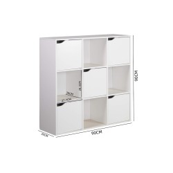 Estante Rebecca Mobili Vesparia 90x90x30 Aglomerado Branco Moderno