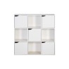 Bookcase Rebecca Mobili Vesparia 90x90x30 Chipboard White Modern