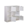 Bookcase Rebecca Mobili Vesparia 90x90x30 Chipboard White Modern