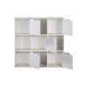 Libreria Rebecca Mobili Vesparia 90x90x30 Truciolato Bianco Moderno