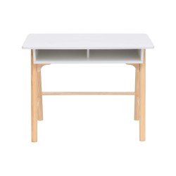 Children's Desk Rebecca Mobili Meryta 70x90x50 MDF Pine White Brown