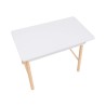 Children's Desk Rebecca Mobili Meryta 70x90x50 MDF Pine White Brown