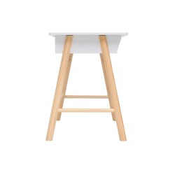 Children's Desk Rebecca Mobili Meryta 70x90x50 MDF Pine White Brown