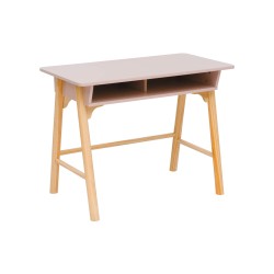 Bureau pour enfants Rebecca Mobili Badal 70x90x50 MDF Pin Rose Marron