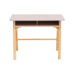 Children's Desk Rebecca Mobili Badal 70x90x50 MDF Pine Pink Brown