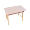 Kinder bureau Rebecca Mobili Badal 70x90x50 MDF Grenen Roze Bruin