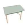 Bureau pour enfants Rebecca Mobili Luan 70x90x50 MDF Pin Vert d'eau Marron