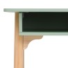 Kinder-Schreibtisch Rebecca Mobili Luan 70x90x50 MDF Kiefern Aquagrün Braun