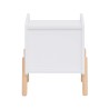 Cômoda para crianças Rebecca Mobili Kelen 49x40x30 MDF Pinho Branco Marrom