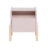 Table de chevet pour enfants Rebecca Mobili Rasam 49x40x30 MDF Pin Rose Marron