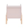 Table de chevet pour enfants Rebecca Mobili Rasam 49x40x30 MDF Pin Rose Marron