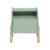 Comodino per Bambini Rebecca Mobili Adrak 49x40x30 MDF Pino Verde Acqua Marrone