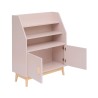 Estante para crianças Rebecca Mobili Bataw 100x80x33 MDF Pinho Rosa Marrom